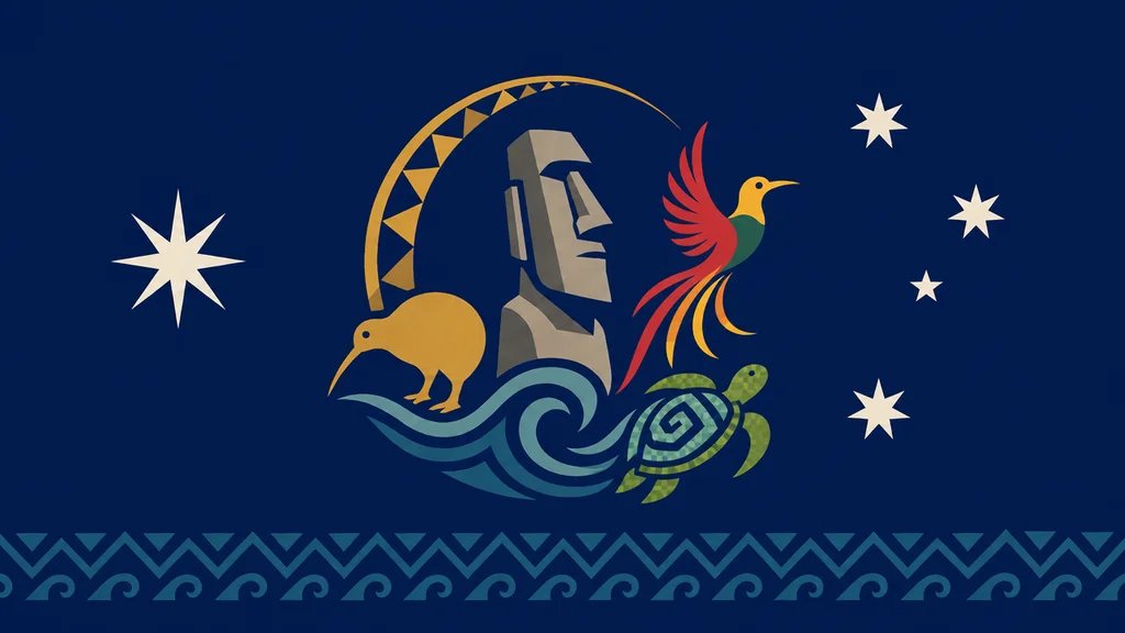 Drapeau officiel des Archipels Australes